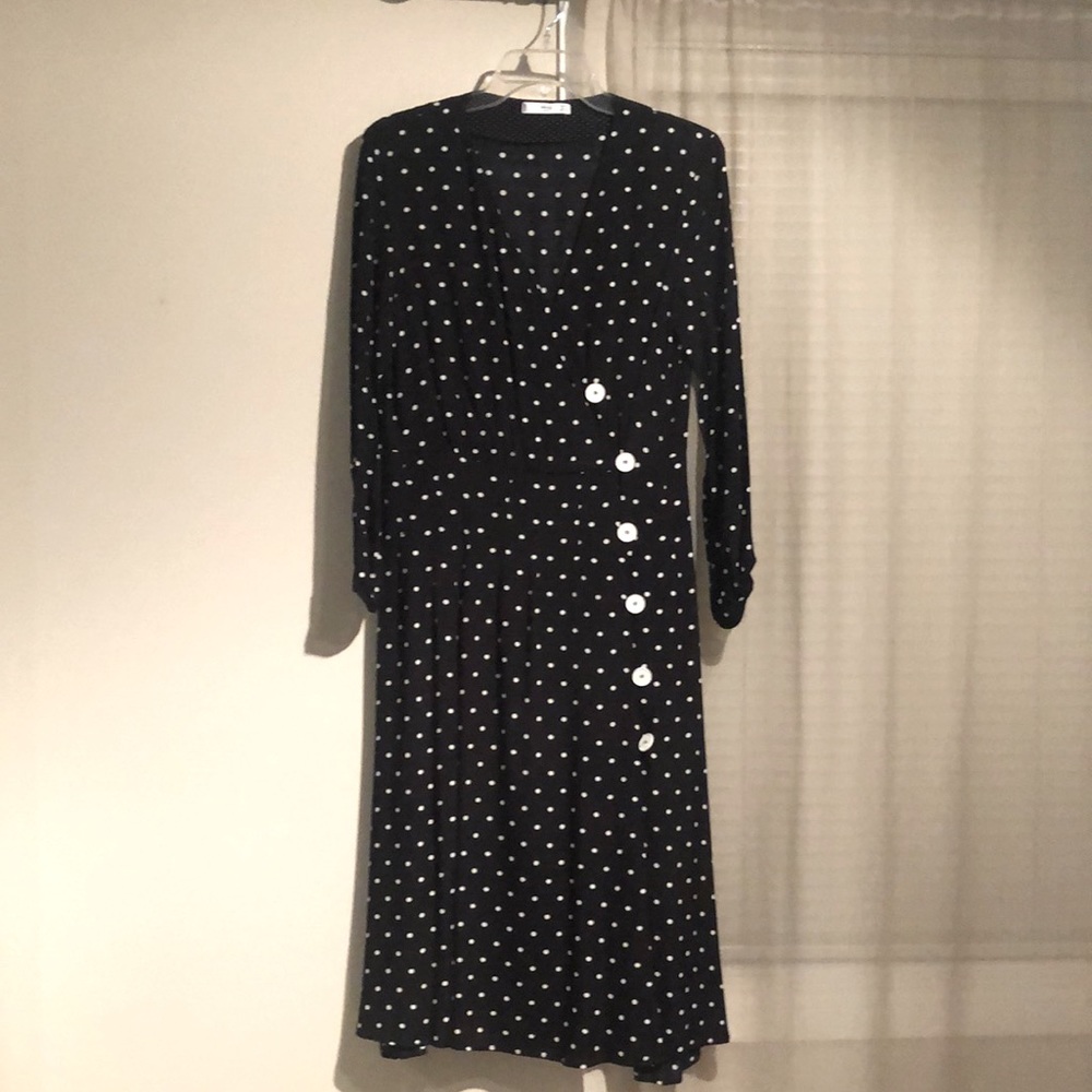 MANGO Polka Dot Dress